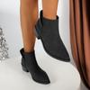 Comércio Exterior Europeu e Americano 2024 Outono e Inverno Novas Botas de Moda Femininas Botas Martins Retrô Chelsea de Couro Casuais Tamanho Plus Botas Femininas