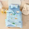 Juego de colcha de tres piezas para jardín de infantes, Juego especial de seis piezas para niños, Funda de colcha de algodón para la hora de la siesta, Ropa de cama para bebé, Temática de dibujos animados
