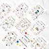 Tarjeta de Iluminación Inglés para Padres e Hijos, Tarjeta de Aprendizaje de Escenas Divertidas para Niños, Artefacto Portátil de Iluminación para Niños, Tarjeta de Lectura en Inglés