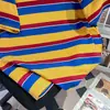 Oferta Especial [Foto Real de Rayas Teñidas en Hilo de Algodón al 95% + Cuello de Sorona + Adorno de Canalé en los Hombros] Talla Extra Grande 150 kg Camisa de Manga Corta a Rayas