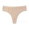 Tanga Amazon Transfronteiriça Europeia e Americana Sem Costura Roupa Íntima Feminina Cintura Baixa Cor Sólida Amiga da Pele Respirável Tanga Esportiva Roupa Íntima