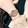 Reloj Moda Elegante Diamante Completo Lujo Ligero Impermeable Cornucopia Reloj de Mujer 68005