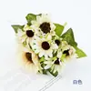 Pintura al Óleo Flor de Girasol Retro Monet Girasol Flor Artificial Flor Falsa Decoración Arreglo Floral Adornos Accesorios de Baile