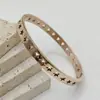 Moda Coreana Nicho Pulsera Hueca de Estrella de Cinco Puntas Pulsera de Acero de Titanio Acero Inoxidable No se Desvanece Europea y Americana Transfronteriza Venta al por Mayor