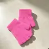 Guantes Acolchados para Mantener el Calor y Proteger del Frío en Otoño e Invierno para Hombres y Mujeres en Clase Engrosados con Pestaña de Imitación de Mink Nylon Guantes Cálidos para Adultos
