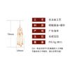 Elyuan imitación jade Hetian hebilla de seguridad aretes de pin de plata aretes clásicos de borla aretes de jade de estilo chino aretes para mujer