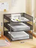 Suporte de Armazenamento de Arquivos Organizador de Mesa para Material de Escritório Papel A4 Estante de Livros Pasta Arquivo Mesa Organizador Multi-Camadas