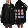 Kpop Demon Hunters Grupo Femenino Cazador de Demonios Ropa Periférica Estilo Coreano Sudadera con Capucha Transfronteriza Otoño e Invierno Sudadera con Cremallera de Terciopelo
