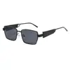 2025 Gafas de Sol Nuevas Transfronterizas Amazon Lente Caliente Cuadradas Metálicas Moda Gafas de Sol para Hombres y Mujeres Fabricantes Mayoristas
