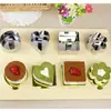 Anillo Mousse Acero Inoxidable Molde Anillo Pequeño Pastel Molde Galleta Bola Arroz Bento Sushi Herramienta Horneado con Empujador