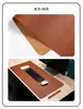 Mouse Pad de Cortiça Dupla Face com Manchas, Pad de Mesa de Couro PU, Pad para Teclado, Pad para Mesa de Computador, Pad de Cortiça com Couro PVC
