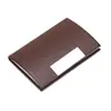 Portatarjetas de Negocio de Cuero Personalizado con Logo Caja Metálica para Tarjetas de Visita Portatarjetas de Negocio de Cuero PU Portatarjetas de Negocio de Cuero