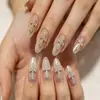 Accesorios para Uñas con Forma de Cruz, Corazones Cromados Estilo Vintage, Pedrería para Uñas Portátil, Decoraciones para Uñas, Accesorios para Uñas