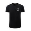 Camiseta de segurança para atacado, verão, manga curta, gola redonda preta, algodão com Lycra, roupa de ginástica de segurança, roupa de treinamento de segurança patrimonial