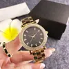 Reloj de Pulsera de Acero para Mujer, Marca de Moda, Completamente Incrustado con Diamantes, Lentes para Presbicia, Trébol de Cuatro Hojas, Agujas Luminosas, Resistente al Agua, Esfera Grande