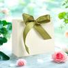Bolsa de regalo de papel transfronteriza en blanco, caja de dulces de alta gama para bodas, fiestas de cumpleaños, bolso con lazo