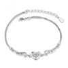 Pulsera plateada Weihua Fashion Angel Lover para mujer, edición coreana, pulsera de amor