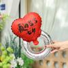 Día de San Valentín Chino Corazón de Onda Romántico Globo Popular Anillo de Diamante Propuesta Atmósfera de San Valentín Decoración Escena Arreglo Bola