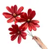 Magnólia da Fortuna Flores Artificiais Materiais Florais Estilo Chinês Orquídeas Flores de Seda Impressas em 3D para Fotografia Arranjos Florais de Casamento Arranjos Florais de Corredor Transfronteiriço