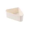 Organizador triangular para encimera con drenaje inclinado para fregadero de cocina, incluye un soporte para paño de cocina, esponja y cepillo