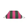 Bolsa de Mão Elegante e Leve para Armazenamento de Maquiagem para Mulheres, Nova Moda Coreana de Primavera com Listras e Corrente, Bolsa Transversal para Venda por Atacado