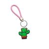 Amazon Cactus Series Criativo Corda Trançada Chaveiro temu Cartoon Couro Corda Chaveiro Carro Criativo Pendurado