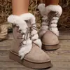 Chegada Nova Outono 2026 Comércio Exterior Tamanho Grande Feminino Casual Confortável Estilo Europeu Moderno Roupa Exterior Botas de Pelo Tamanho Único