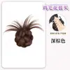 Xuchang Coque Postiça Cetim Presilha de Garra Pena de Galinha Coque Baixo Despojado Preguiçoso Fofo Parte de Trás da Cabeça Elástico de Cabelo Presilha de Garra
