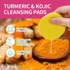 Toallita Limpiadora Popular Europea y Americana Transfronteriza de Cúrcuma y Ácido Kójico Cuidado Facial Limpieza Profunda Exfoliación Hidratación Iluminación Rejuvenecimiento