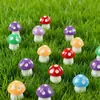 Accesorios de Simulación DIY Mini Hongos de Color Sólido 3D Nuevo Producto Venta al por Mayor Musgo Decoraciones para Paisajes en Miniatura Adornos Creativos
