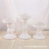 Candelabro de Vidrio Romano Vintage Estilo Europeo Alto Portavelas para Aromaterapia Adorno Decorativo para el Hogar Dorado Base para Vela