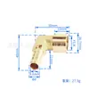 Codo pagoda de dientes internos 4 puntos alambre interno codo boquilla pagoda conector de cobre tapón para manguera 8 10 12 14 16 mm