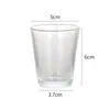 Copo de Vela Transfronteiriço Copo de Vela Espesso Simples Copo de Vidro Transparente para Aromaterapia Ornamentos de Fragrância para Casa Suporte de Vela para Ambiente