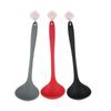 Espátula de Silicona Cuidadosamente Seleccionada con Mango Largo, Sartén Antiadherente, Espátula, Cucharón para Sopa para Olla Caliente Resistente a Altas Temperaturas, Utensilios de Cocina
