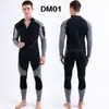 Roupa de Neoprene com Zíper Frontal de 3mm Macacão de Mergulho Roupa Molhada Roupa de Surfe Prova de Frio Natação ao Ar Livre Roupa Quente