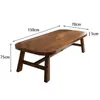 Conjunto de Mesa e Cadeiras de Jantar Moderno Simples em Madeira Maciça Mesa de Jantar Retangular Retrô Mesa de Escritório em Madeira Original Altura Ajustável