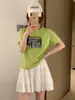 Loja Física Shisanxing de Guangzhou Fonte Camiseta de Algodão 220 Fios para Mulheres, Top de Manga Curta Direto da Fábrica, Fornecimento Exclusivo da Segunda Remessa de Verão