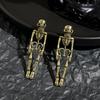 Europeu e Americano Gótico Punk Diablo Crânio Brincos Brincos Colar Pulseira terno Halloween Jóias