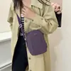 Bolso cruzado ligero y simple de moda para mujer, bolso de hombro versátil estilo literario para el trabajo, bolso cuadrado pequeño casual estilo deportivo
