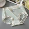 Air Leve Cintura Média Gelo Seda Não-marcação Roupa Interior Feminina Novo Confortável Respirável Sexy Puro Estilo Meninas Cuecas