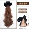Peluca de Cola de Caballo Alta para Mujer con Pinza de Garra, Flequillo Lateral, Ondas Grandes, Cola de Caballo Baja, Realzadora de Volumen, Peluca que Reduce la Edad