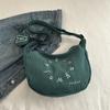 Bolso bandolera de moda con letras para combinar con todo para mujer 2024 nuevo casual de pana de gran capacidad para el hombro tipo dumpling