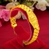 Vietnamita Areia Ouro Bênção Palavra Pulseira Masculina Dominador Baifu Relógio Cadeia Clássico Boss Pulseira Cadeia Não Desbota Atacado