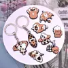 Chaveiro Personalizado de Caveira Borracha Macia de PVC Desenho Animado Chaveiro de Halloween Pingente de Bolsa Atacado Transfronteiriço em Estoque
