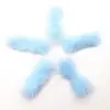 Bola de Pelo de Visón Real 3*7cm Pajarita Pompones de Visón Bola de Pelo de Conejo Accesorio para el Cabello de Lazo DIY con Elementos de Estilo Nacional