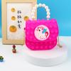 Porta-moedas de Silicone Pérola Bolsa de Princesa Brinquedo de Apertar Brinquedo para Alívio do Estresse Atacado Bolsa de Mão Desenho Animado Tendência Mini