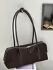 Bolso tipo Baguette de Terciopelo Gamuzado Estilo Retro Escarchado Nuevo 2026 Elegante con Estilo Bolso de Hombro Único de Cuero Genuino Bolso de Axila Melaleuca