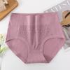 Ropa interior para madres de mediana edad y ancianas, algodón puro transpirable de cintura alta, ropa interior para mujer de talla grande, calzones extragrandes a prueba de fugas que moldean el abdomen
