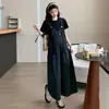 Conjunto de camiseta de manga corta de maternidad y overol a rayas para mujer, atuendo de verano 2026, pantalones de pierna ancha, conjunto de dos piezas para mujeres embarazadas