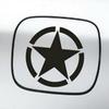 Ejército Americano Wrangler Segunda Guerra Mundial Coche Estrella Reflectante de Cinco Puntas Tapa del Tanque de Gasolina Pegatina para Coche Estrella D48 Pegatina de Coche Trendy D48